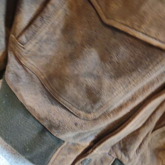 Men's Vintage Bomber Flight Jacket Size  Tall Large **Read** - Picture 6 of 12